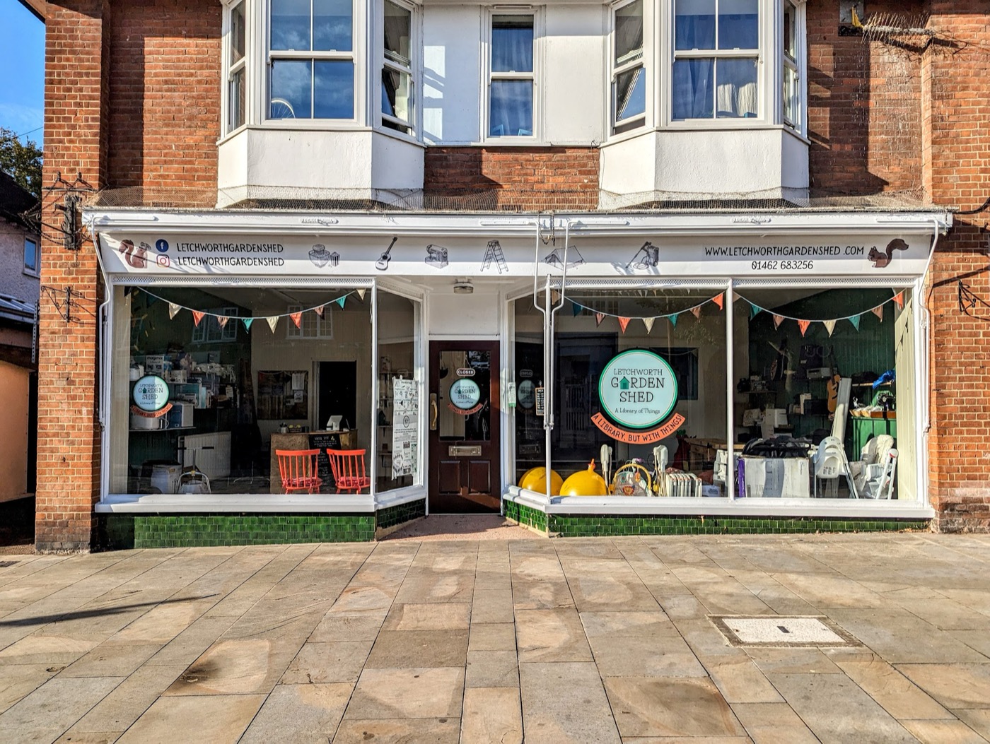 The Letchworth Garden Shed shopfront on Leys Avenue